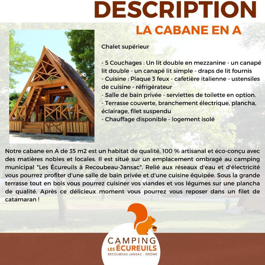 Habitat Createur - Hebergements Insolites Au Camping Municipal "Les Ecureuils" Recoubeau-Jansac Exterior photo